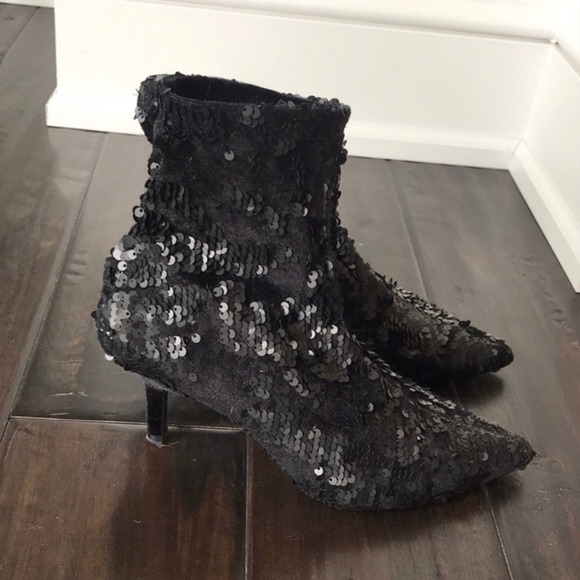 Zara | Sequin Velvet Dance Boots - Picture 4 of 8